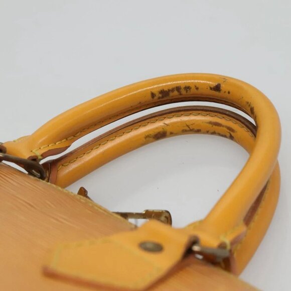 LOUIS VUITTON Epi Alma Hand Bag Yellow M52149 LV Auth 116021 - Picture 12 of 16